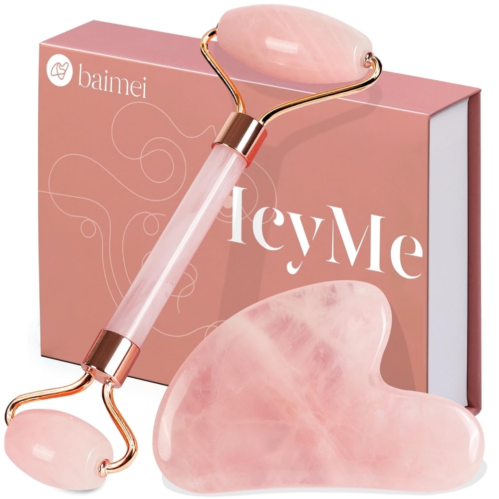 IcyMe Jade Roller and Gua Sha Gift Set